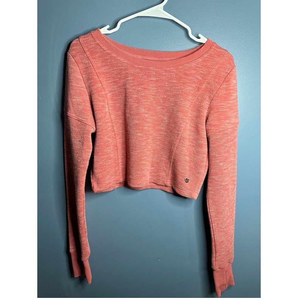 Buffbunny Collection Women's Peach Scoop Neck Pullover Sweater Size Medium